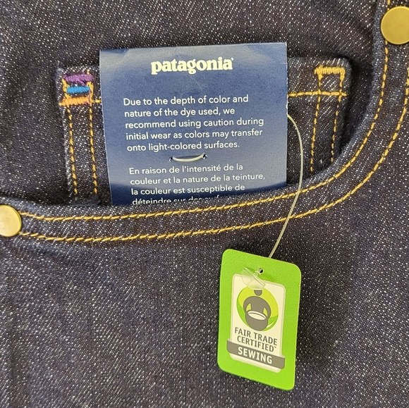 NWT Patagonia Slim Fit Denim Jeans size 32 in Dark Denim Blue - Picture 6 of 10